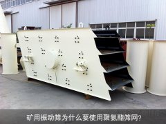 礦用振動(dòng)篩為什么要使用聚氨酯篩網(wǎng)？
